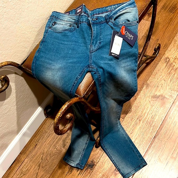 Brand New Chaps Skinny Fit Freedom Stretch Ultimate Comfort Stone Washed Jeans! - Picture 1 of 8